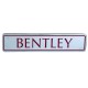 BENTLEY - BOOT LID BADGE - RED LETTERS - UB43761
